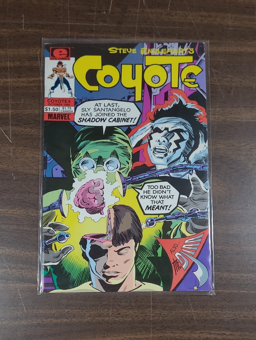 Marvel Coyote Comic Book #8 October 1984 Bagged